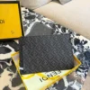 Fendi Black Monogram Canvas Wallet