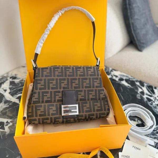 Fendi Baguette Monogram Canvas Backpack