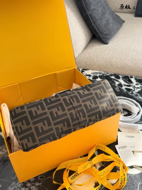 Fendi Baguette Monogram Canvas Backpack