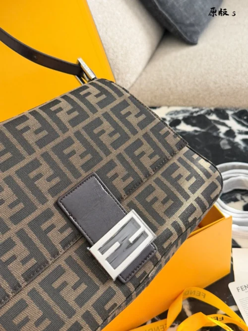 Fendi Baguette Monogram Canvas Backpack