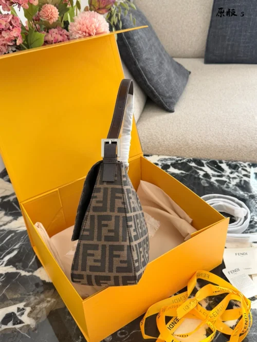 Fendi Baguette Monogram Canvas Backpack