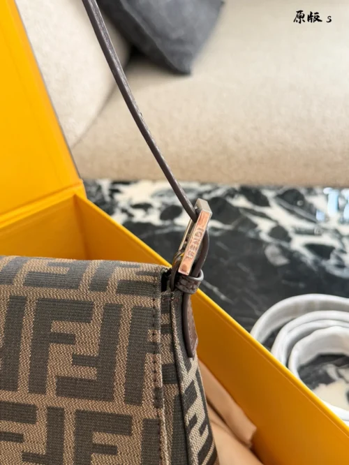 Fendi Baguette Monogram Canvas Backpack