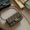 Fendi Chain Leather Crossbody Bag