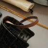 Fendi Chain Leather Crossbody Bag