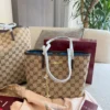 Gucci GG Supreme Monogram Leather Tote Bag