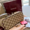 Gucci GG Supreme Monogram Leather Tote Bag