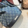 Gucci Black Monogram Leather Bucket Bag