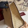 Gucci Brown Monogram Leather Tote Bag Style 0025