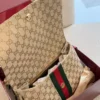 Gucci Horsebit Gold Monogram Canvas Handbag
