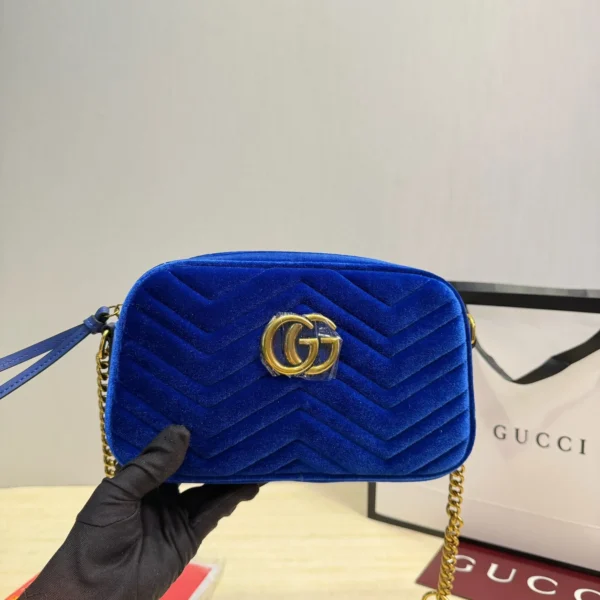 Gucci Black Chain Leather Vanity Bag