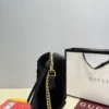 Gucci Black Chain Leather Vanity Bag Style 0042