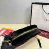 Gucci Black Chain Leather Vanity Bag Style 0042