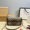 Gucci Gold Chain Baguette Bag