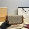 Gucci Gold Chain Baguette Bag