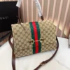 Gucci Horsebit Monogram Top Handle Bag