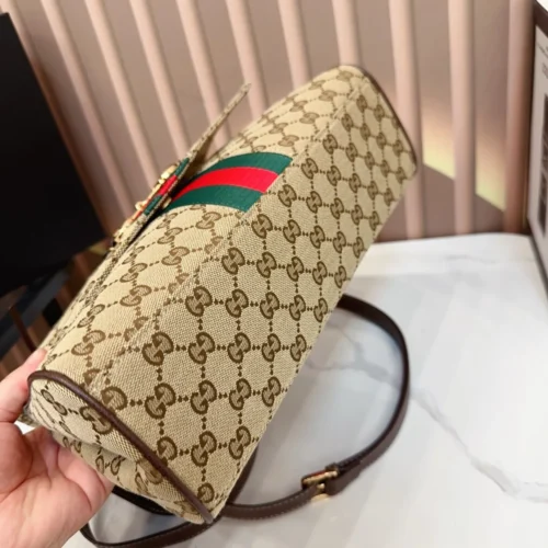 Gucci Horsebit Monogram Top Handle Bag