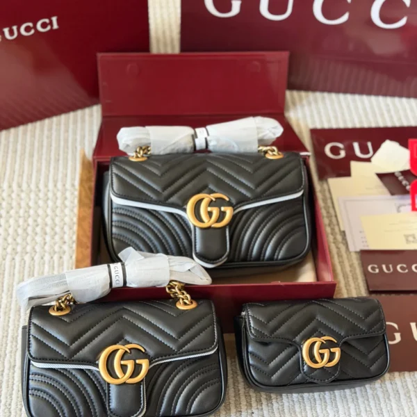 Gucci Marmont Chain Lambskin Vanity Bag
