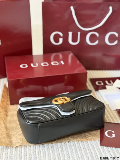 Gucci Marmont Chain Lambskin Vanity Bag