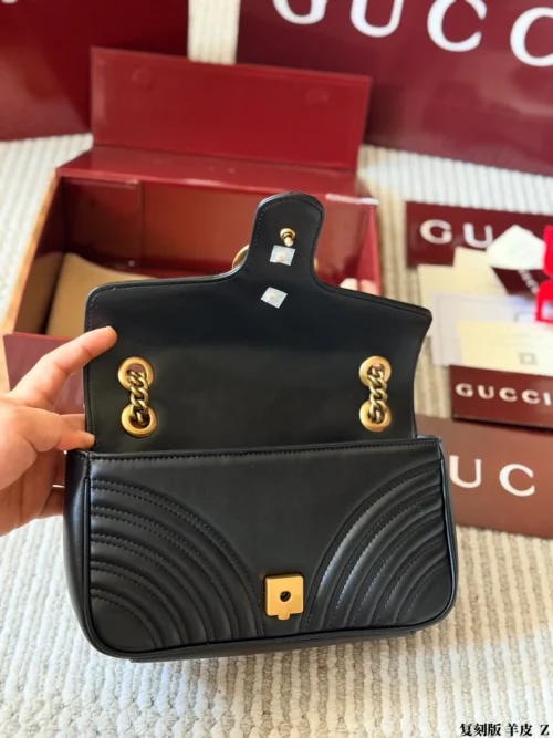 Gucci Marmont Chain Lambskin Vanity Bag