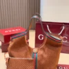 Gucci GG Supreme Brown Monogram Leather Card Holder