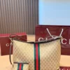 Gucci GG Supreme Brown Monogram Leather Card Holder Style 0136