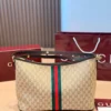 Gucci GG Supreme Brown Monogram Leather Card Holder Style 0136