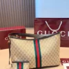 Gucci GG Supreme Brown Monogram Leather Card Holder Style 0136