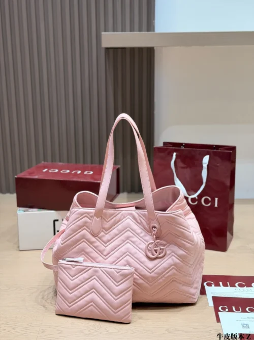 Gucci Marmont Small Leather Tote Bag