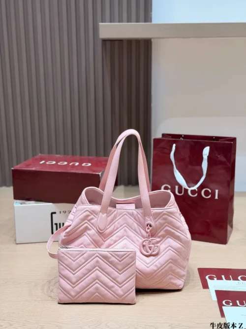 Gucci Marmont Small Leather Tote Bag