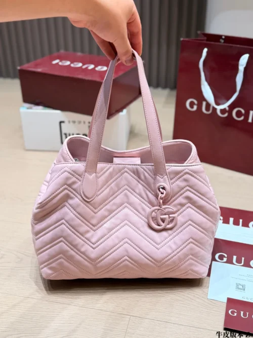 Gucci Marmont Small Leather Tote Bag