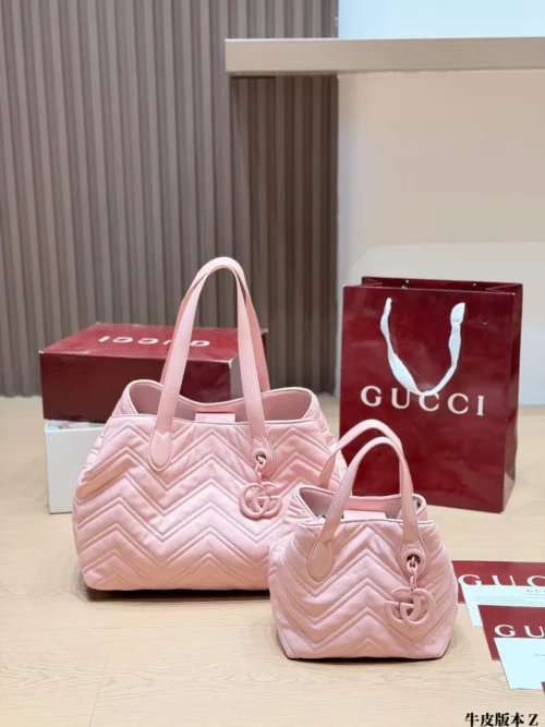 Gucci Marmont Small Leather Tote Bag