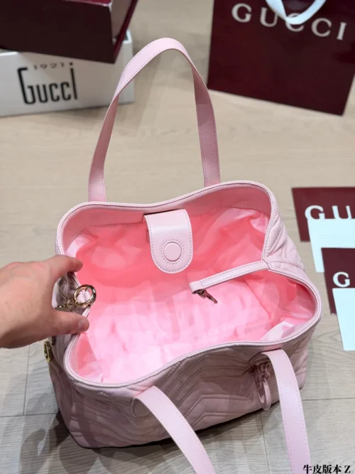 Gucci Marmont Small Leather Tote Bag