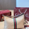 Gucci GG Supreme Mini Brown Monogram Leather Hobo Bag