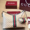 Gucci GG Supreme Mini Brown Monogram Leather Hobo Bag