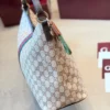 Gucci GG Supreme Mini Brown Monogram Leather Hobo Bag