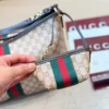 Gucci GG Supreme Mini Brown Monogram Leather Hobo Bag