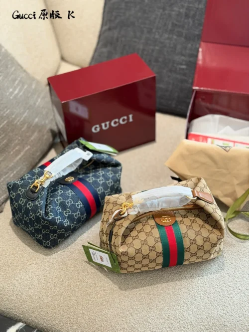 Gucci Blue Monogram Denim Bag