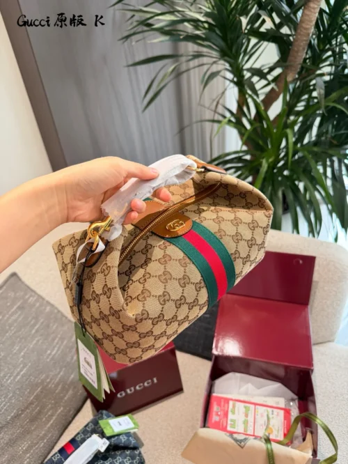 Gucci Blue Monogram Denim Bag