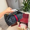 Gucci Blue Monogram Denim Bag