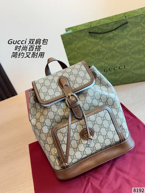 Gucci Monogram Backpack