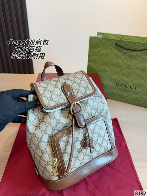 Gucci Monogram Backpack