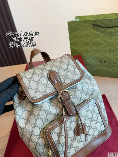 Gucci Monogram Backpack