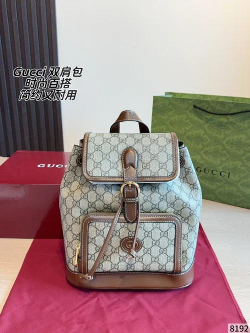 Gucci Monogram Backpack