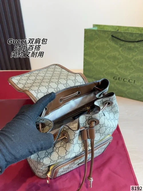 Gucci Monogram Backpack