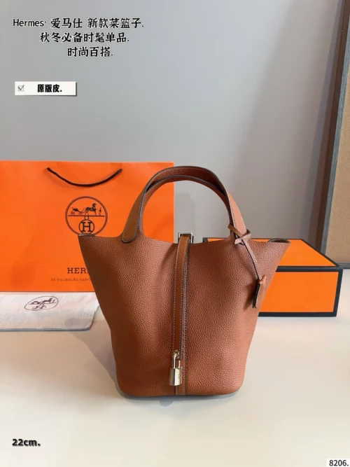 Hermes Picotin Leather Bag