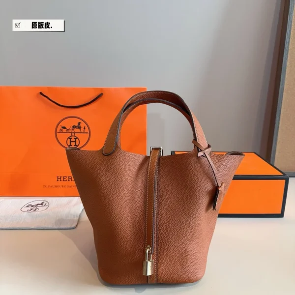Hermes Picotin Leather Bag