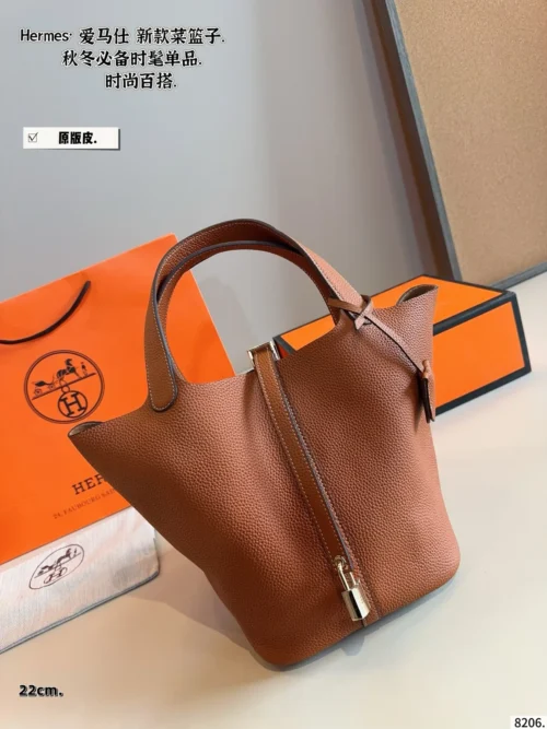 Hermes Picotin Leather Bag