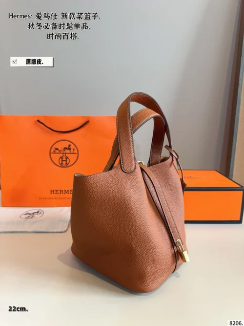 Hermes Picotin Leather Bag