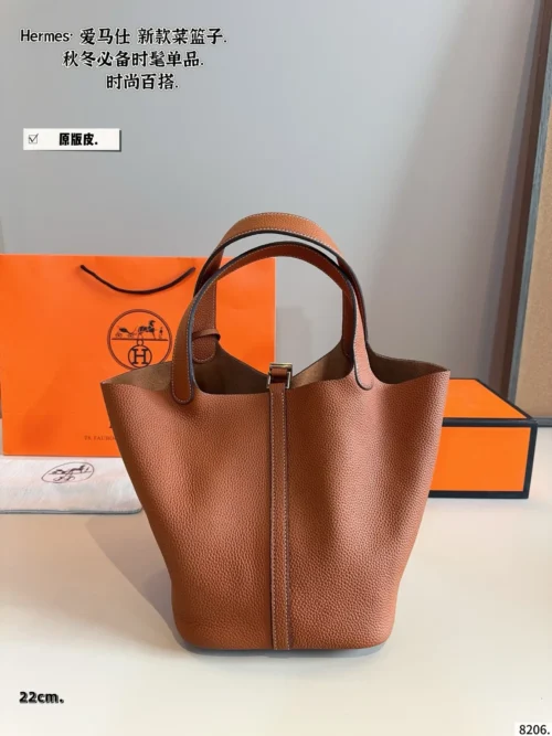 Hermes Picotin Leather Bag