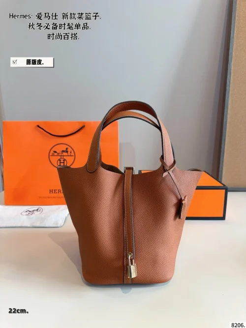 Hermes Picotin Leather Bag
